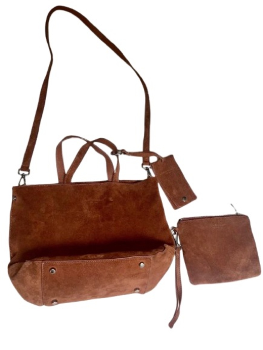 Brandon Blackwood Suede Shoulder/Crossbody Bag